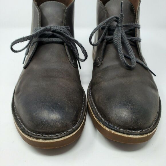 Clarks Chukka Ankle Boots Leather Two Eyelet Classic US 10.5 M - Picture 5 of 12